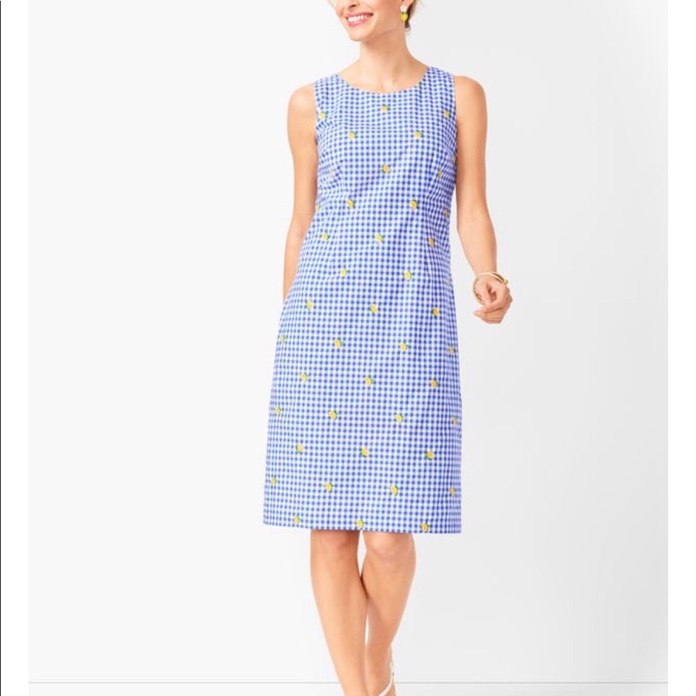 Talbots Spring 2019 Lemon Print Shift Dress